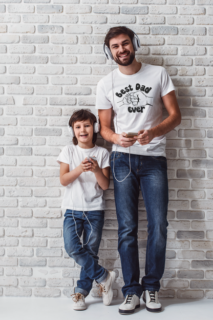 Best Dad Ever – Fist Bump - White