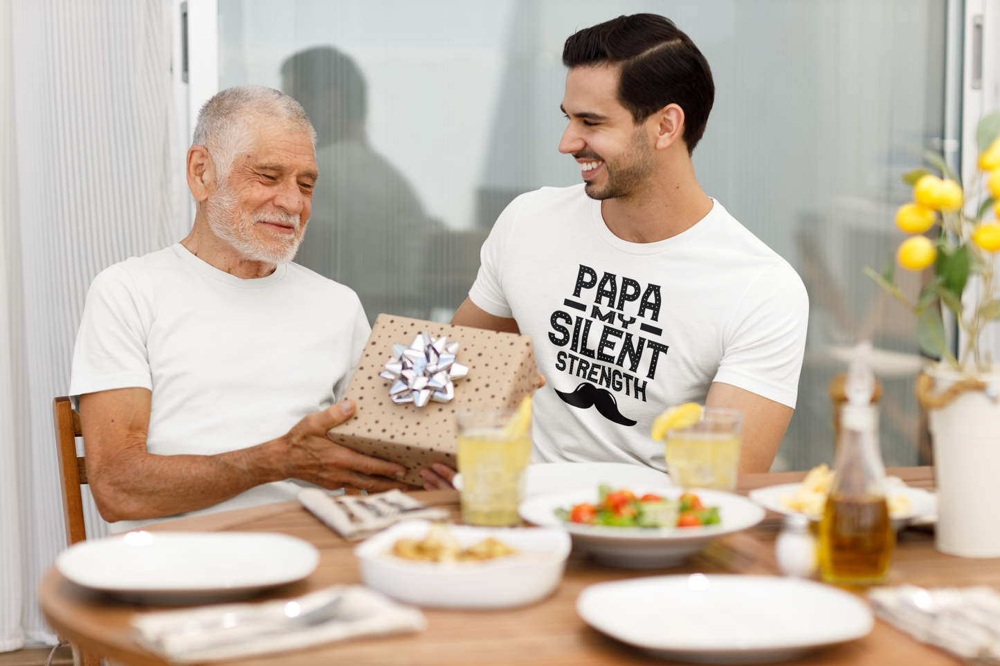 Papa My Silent Strength - White