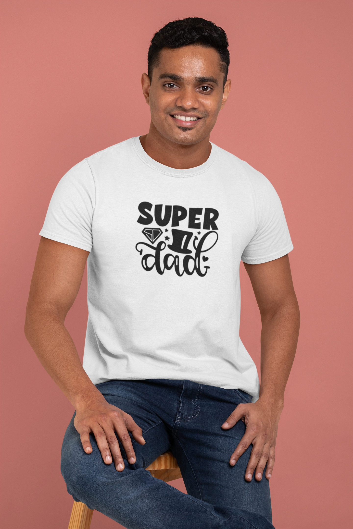Super Dad (graphic) - White